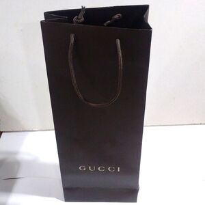 Gucci Brown Drawstring Empty Paper Gift Bag /Dust/Shopping long Bag - Unisex